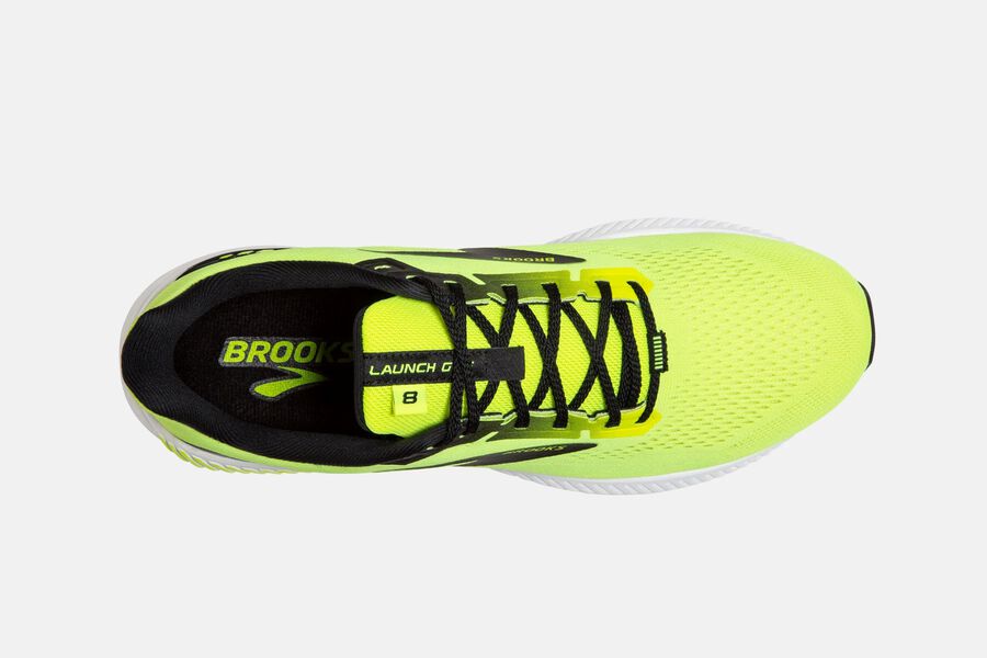 Brooks Israel Launch GTS 8 Road Running Shoes Mens - Green/Black - ISB-974321